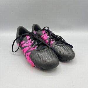Adidas X 15.3 Boy's Soccer Cleat Size 1 Black & Pink S74636 #113067845